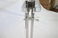 Kit de rôtissoire à moteur en acier inoxydable robuste avec support réglable en hauteur