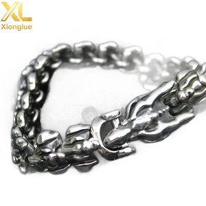 Jewelry Domineering Cuff Vintage Black Keel Chain Bracelets & <b>Bangles</b> Stainless Steel Dragon Head Bracelet for <b>Mens</b> - Product Image 3