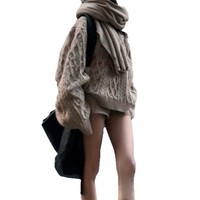 Pull col rond style décontracté pour femme, nouvelle collection automne, ample et doux, en tricot nylon/coton