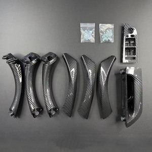 Set di 7 Pezzi Maniglia Interna Porta E90 E91, Copertura Bracciolo 51419150339 51419150340 per BMW Serie 3 E90 E91 - Product Image 1