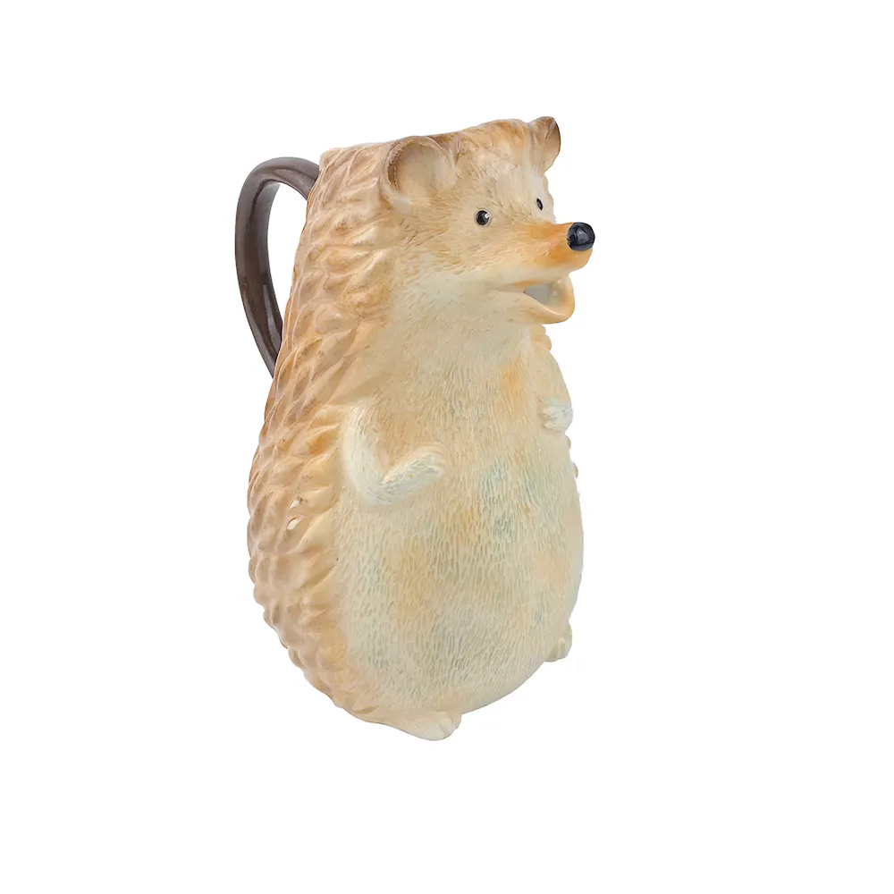 Hedgehog grande animale decorativo di ceramica di acqua calda bollitore brocca di latte brocca con manico
