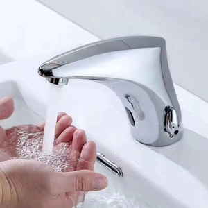 Hlk hiện đại tự động cảm biến vòi nước thông minh touchless phòng tắm bồn rửa tap hiệu quả cho khách sạn công cộng washrooms phòng tập thể dục đồng gốm - Product Image 2