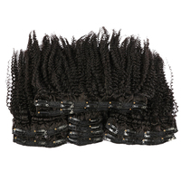 Накладные волосы Afro Kinky Curly на кружевной основе с клипсами, дропшиппинг, натуральные волосы Remy с сохраненной кутикулой