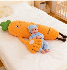 Juguete de Peluche Divertido de 65 cm para Dormir, Aguacate, Zanahoria, <span class=keywords><strong>Mango</strong></span>, Juguete de Peluche para Niños, Relleno Suave de Algodón PP - Product Image 3