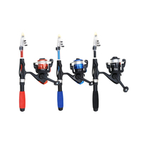 Mini cannes à pêche télescopiques en fibre de carbone Ultra courtes, ensemble Comob avec accessoires de matériel