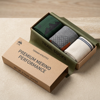 Couvercle en papier kraft écologique imprimé coloré personnalisé et boîte d'emballage de chaussettes de base pour l'emballage de chaussettes