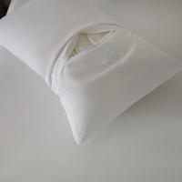 Ensemble de draps d'hôtel de qualité moderne en coton tissé avec taille personnalisable (US/UK/AU)