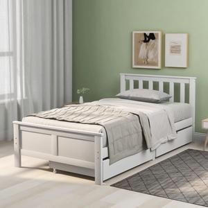 Estructura de cama Queen de ratán natural con cabecero y reposapiés de caña tejida, chapa de madera, diseño de esquinas curvas suaves - Product Image 4