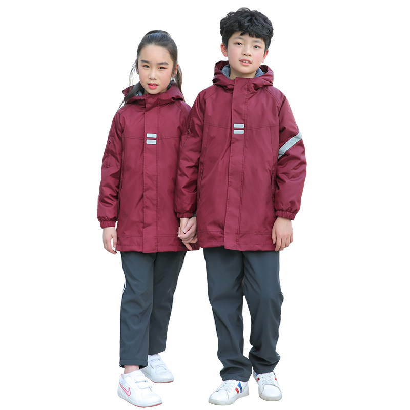 Windproof Warm Coat with Detachable Jacket