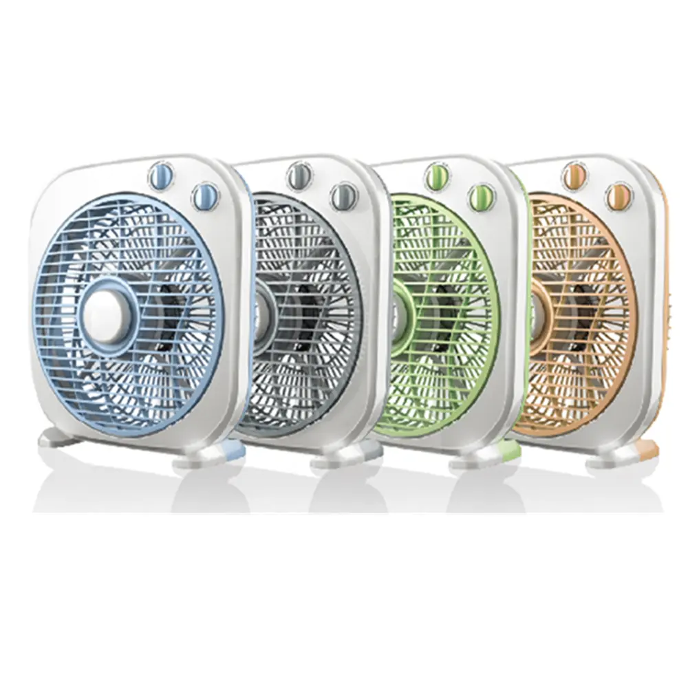 Gran oferta, ventiladores eléctricos modelo 3D con función de temporizador, ventilador eléctrico de 12V, ventilador de refrigeración por aire, ventilador de caja de soporte de mesa de 10 pulgadas y 12 pulgadas