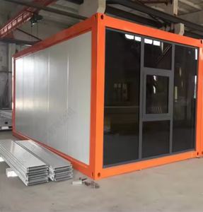 บ้านภาชนะ20FT สำเร็จรูปแบบถอดได้สำหรับหอพักทำจากเหล็กพร้อมแผงแซนวิช - Product Image 1