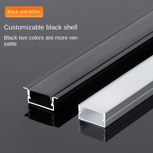 Système de canaux LED 25*15mm Profilé LED en forme de U Extrusion Rail en aluminium pour éclairage de bande LED - Product Image 2