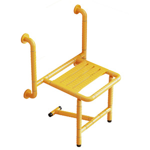 <b>Shower</b> Chair Bathroom <b>Folding</b> <b>Stool</b> With Non Slip Armrests 150 Kg Load Capacity For Elderly And Pregnant Women - Product Image 5