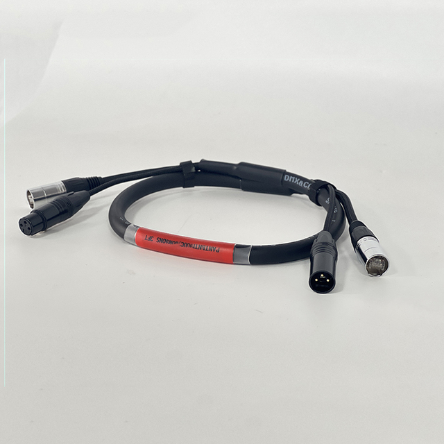 ABCCABLS Stage Hybrid Cable Cat6 RJ45 Network + 3 Pin XLR Male-Female DMX Signal Cord 3FT Length