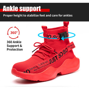 Botas <span class=keywords><strong>de</strong></span> Seguridad con Punta <span class=keywords><strong>de</strong></span> Acero para <span class=keywords><strong>Mujer</strong></span> JIANKUN, Antideslizantes, con Punta Compuesta, Ligeras, Antideslizantes, para Trabajo y Oficina - Product Image 5