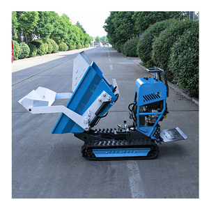 Prix d'usine sur mini-dumper sur chenilles motorisé de 400 kg avec benne et roues motrices - Product Image 1