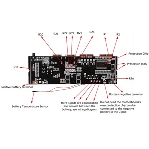 Carte de développement DIY pour batterie externe mobile avec charge super rapide bidirectionnelle et double port USB-C, compatible charge rapide VC, puissance 65W 100W - Product Image 3