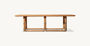 Tùy Chỉnh Bằng Gỗ Tếch Bàn Ăn Đặt 8 Chỗ Ngồi Ngoài Trời Đồ Nội Thất Bàn Ăn Và Ghế - Product Image 2