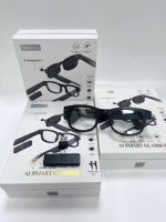 Servicios OEM, Gafas Inteligentes G1Max, Micrófono Dual de Silicio HD de 8MP con Cancelación de Ruido, Grabación de Video HD 1080p, Asistente de Voz con IA