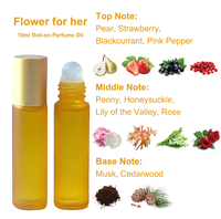 Flacon coloré spécial, parfum en roll-on, parfum personnalisé, musc, arôme, sans alcool, phéromone, huile de parfum en roll-on 10 ml