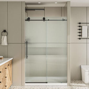 DEEZON OEM Kit complet à glissière unique Design moderne sans cadre Porte de douche en verre Homestyle pour salle de bain Prix moins cher - Product Image 2