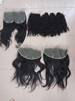 HD Dentelle Fermeture Transparente Original Birman Curly 100% Cheveux Humains Naturels pour Femmes Noires de Cheveux Humains Vietnamiens