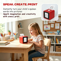 Mini imprimante thermique IA pour enfants, impression vocale vers image, technologie d'impression thermique sans encre, créative et amusante