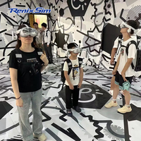 Renixsim nouveau parc d'attractions de divertissement 10-100 VR XR espace libre arène multijoueur prise de vue Machine de réalité virtuelle