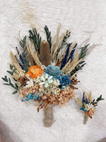 Bouquet de mariée en fleurs séchées Sola, écologique, multi-usage, diffuseur d'aromathérapie Naturecho Studion, décoration pour la mariée