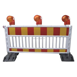 Valla de seguridad de lujo de plástico para control de multitudes, modelo de valla <span class=keywords><strong>temporal</strong></span> de gran venta en <span class=keywords><strong>Alemania</strong></span>, barrera de seguridad para el <span class=keywords><strong>trabajo</strong></span> y la seguridad vial. - Product Image 3