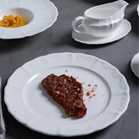Pour les ensembles de vaisselle en porcelaine blanche avec kit de tasse Vaisselle de restaurant portable Vaisselle