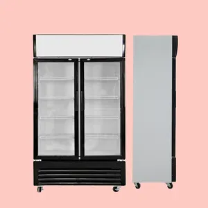 Стеклянная дверь, холодильник для напитков, коммерческий вертикальный холодильник для напитков, морозильная камера для супермаркета