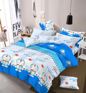 <span class=keywords><strong>Doraemon</strong></span> 3D patrón impreso 100% poliéster microfibra tela sábanas pequeño dibujos animados juego de cama para niños para coches - Product Image 2