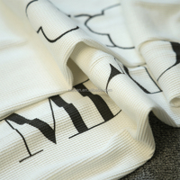 Herentrui's met lange mouwen groothandel zwaargewicht katoenen T-shirt DTG custom t-shirt wafel gebreide lange mouw