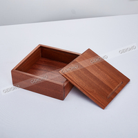 Boîte à couverts en bois de Sapele, durable, résistante à l'humidité, élégante et moderne, organisateur de rangement pour couverts, idéale pour les hôtels et les restaurants