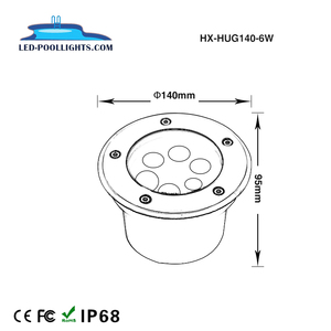 Huaxia <span class=keywords><strong>12v</strong></span> Pool Lights Ip68 Étanche Extérieur Dmx Rgb Led Paysage <span class=keywords><strong>Spot</strong></span> Encastré - Product Image 5
