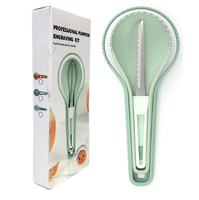 Halloween 3-In-1 Nestpompoengereedschap Set Groenten Fruit Decoratie Carvers Uitholling Kits