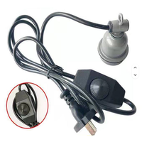 Prise EU pour lampe chauffante E27 avec interrupteur pour poussins, reptiles, porcelets, lézards et animaux de compagnie