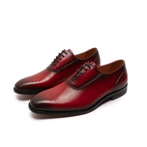 Chaussures de travail formelles en cuir véritable à lacets anti-odeurs pour hommes - Product Image 4