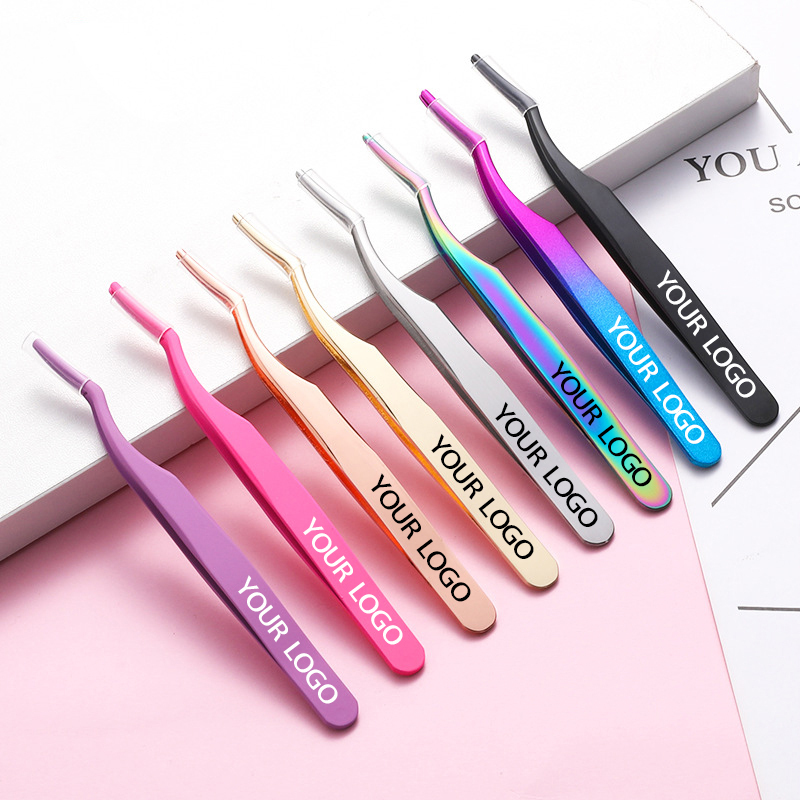 Makeup Eye Lashes Tweezer Extension Tools
