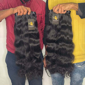 Vendeurs de cheveux vierges bouclés cambodgiens naturels bruts vente en gros de faisceaux de cheveux à cuticule alignée vendeur de cheveux bruts de temple indien en Inde - Product Image 1
