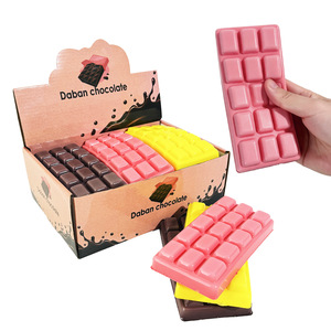 Juguete Antiestrés <span class=keywords><strong>de</strong></span> PU <span class=keywords><strong>de</strong></span> Rebote Lento con Diseño <span class=keywords><strong>de</strong></span> Barra <span class=keywords><strong>de</strong></span> <span class=keywords><strong>Chocolate</strong></span>, Totalmente Impreso, 15x7x2cm, Modelo All-India, Empaque OPP, ¡Venta Caliente! - Product Image 1