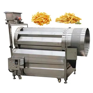 Groundnut Mushroom Nut Popcorn Chicken Seasoning Processing Machines Continuous Seasoning Machine