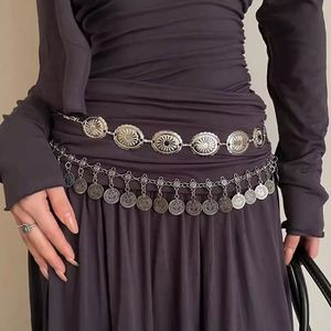 New Bohemian High-End Fashion Women's Dress Pants Vintage Ethnic Style <b>Waist</b> <b>Chain</b> All-Match Metal Belt Sexy Body Jewelry Alloy - Product Image 3