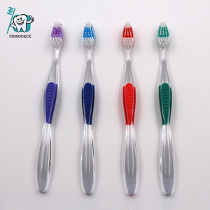 Cepillo de dientes transparente para adultos, manual, con cerdas suaves de alta densidad, para el cuidado bucal diario - Product Image 2