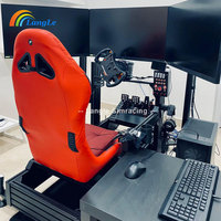 Simucupe Formula Sim Racing Cockpits - Soporte para Asiento, Teclado, Freno de Mano, Simulador de Conducción y Juegos