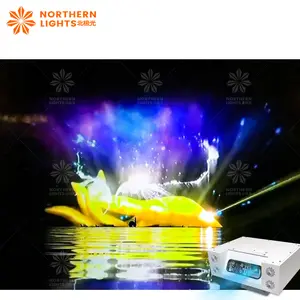 Kuzey ışıkları Modern zanaat 3D renkli su ekran çeşme 3D Hologram su/sis projeksiyon