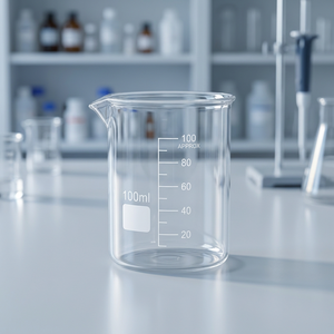Vaso Medidor de Polipropileno de 100 ml para Laboratorio con Escala, Graduaciones Aproximadas, Graduación Blanca, Personalizable OEM - Product Image 4