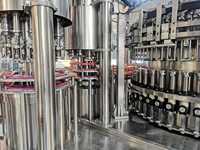 Ligne de production complète et automatique de mise en bouteille de spiritueux, de liqueurs et de boissons gazeuses au CO2, machine de bouchage pour bouteilles en verre de vodka, whisky, vin