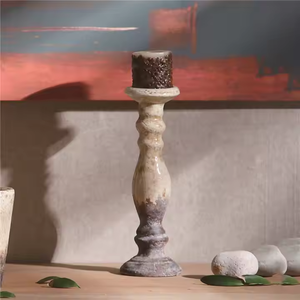 Bougeoirs, lanternes et bocaux à <span class=keywords><strong>bougie</strong></span> en terre cuite faits à la main avec logo personnalisé de vente chaude pour décoration de mariage décoration de la maison - Product Image 1